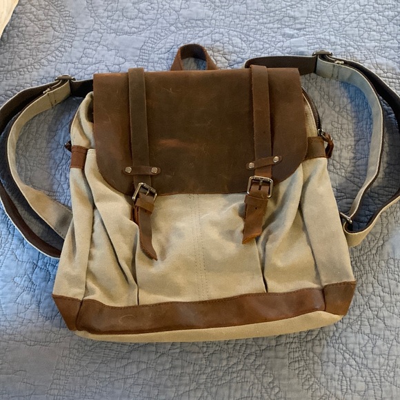 united leather Other - Canvas and Leather Backpack